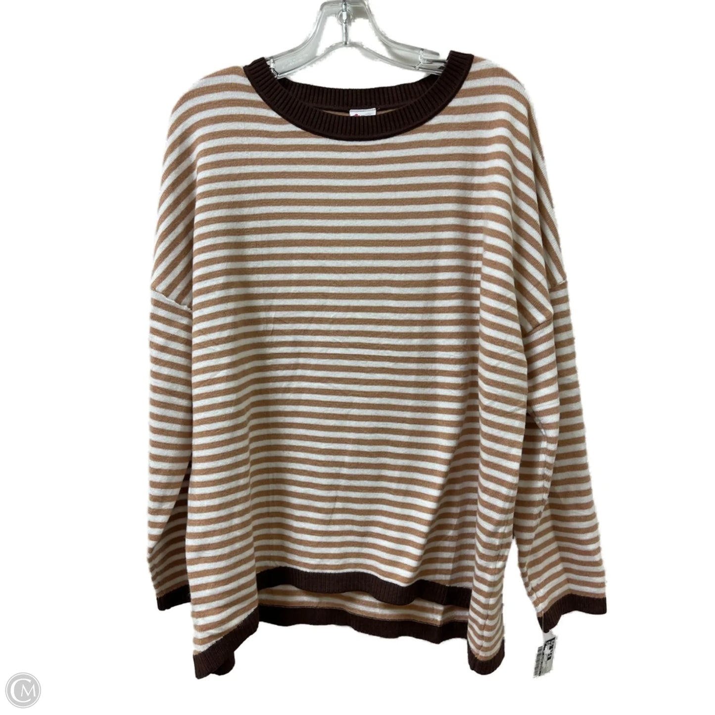 Sweater By Clothes Mentor In Brown, Size: L