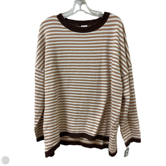 Sweater By Clothes Mentor In Brown, Size: L
