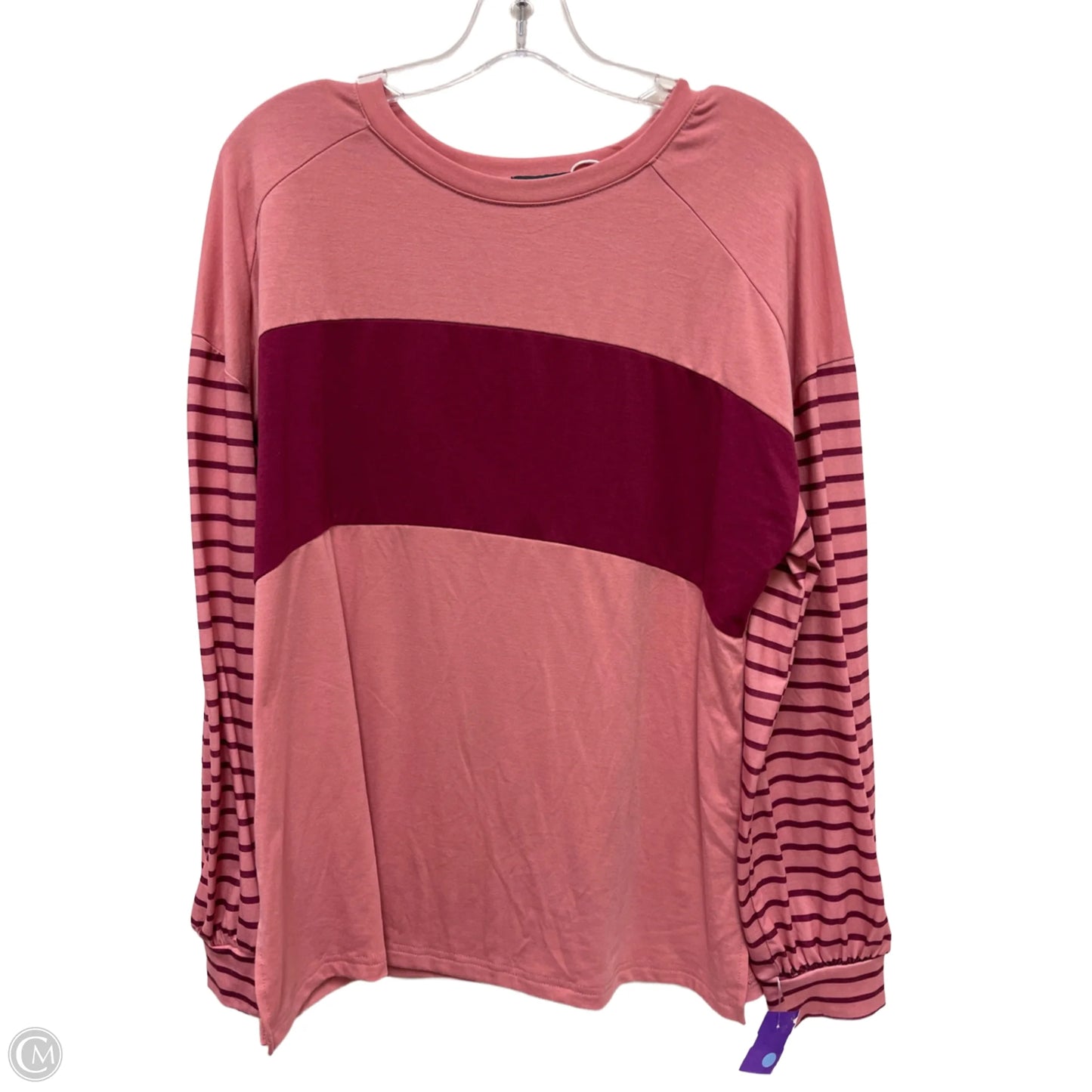 Top Long Sleeve By Clothes Mentor In Pink, Size: L