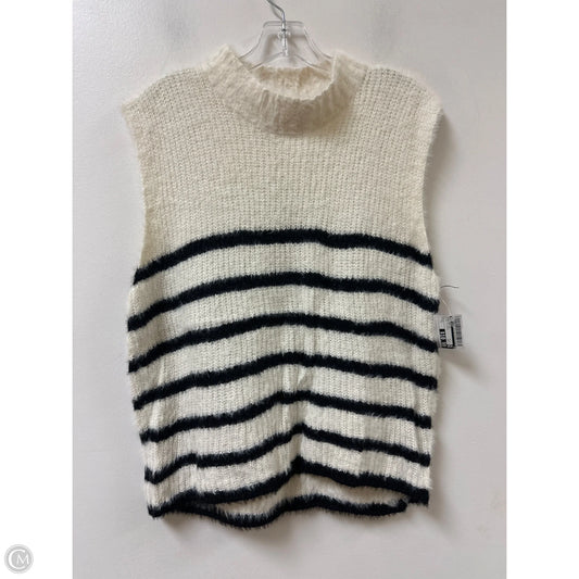 Sweater Short Sleeve By Old Navy In Black & White, Size: L