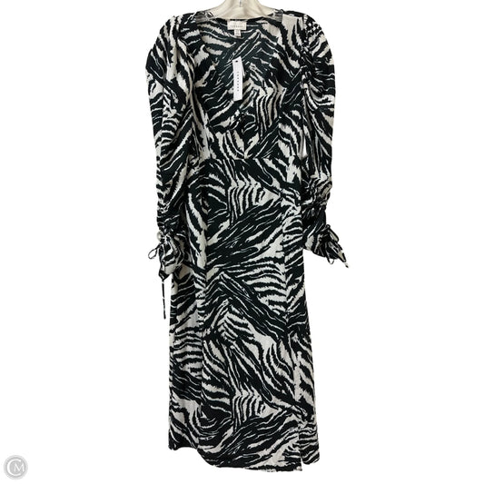 Dress Casual Maxi By Top Shop In Black & White, Size: L