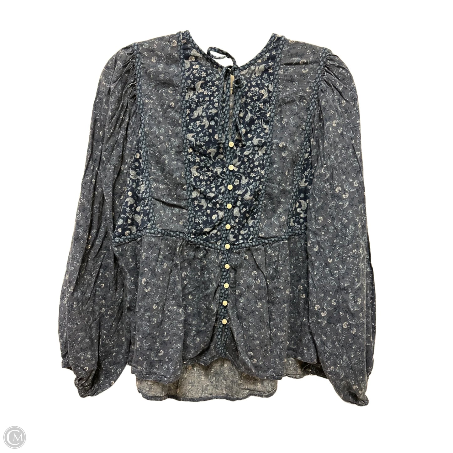 Top Long Sleeve By Old Navy In Blue, Size: Xl