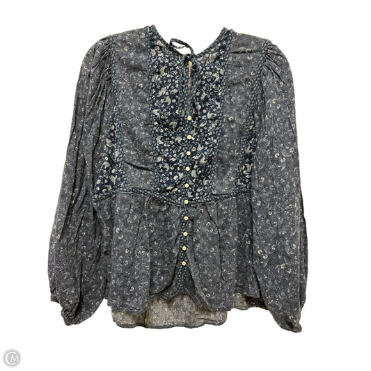 Top Long Sleeve By Old Navy In Blue, Size: Xl