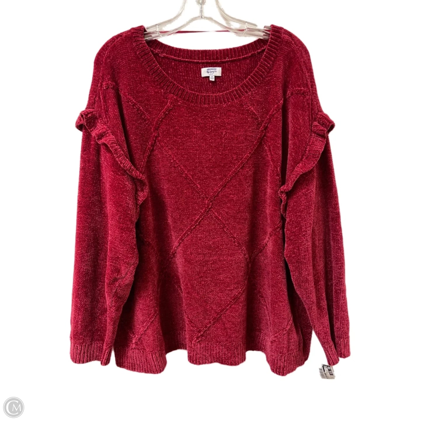 Sweater By Crown And Ivy In Red, Size: 3x