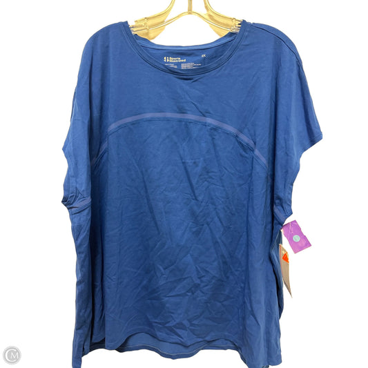 Athletic Top Short Sleeve By Clothes Mentor In Blue, Size: 2x