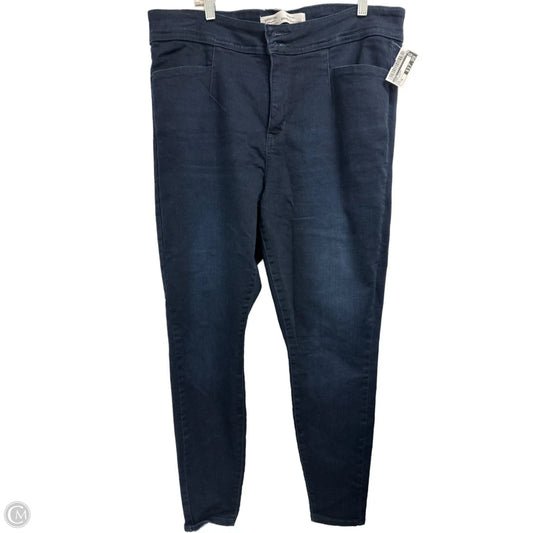 Jeans Skinny By Levis In Blue Denim, Size: 18