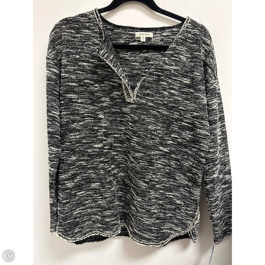 Top Long Sleeve By Max Studio In Black & Brown, Size: M