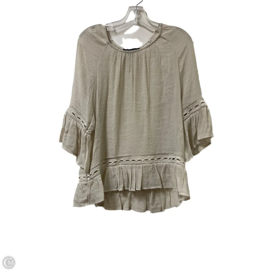 Top Long Sleeve By Zac And Rachel In Cream, Size: S