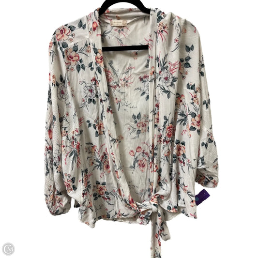 Cardigan By Altard State In Floral Print, Size: S