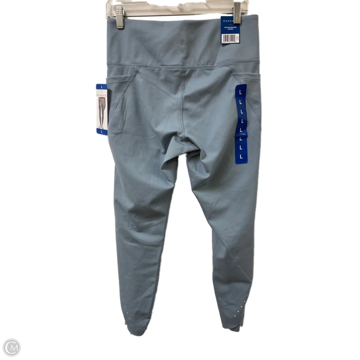 Athletic Leggings By Danskin In Blue, Size: L