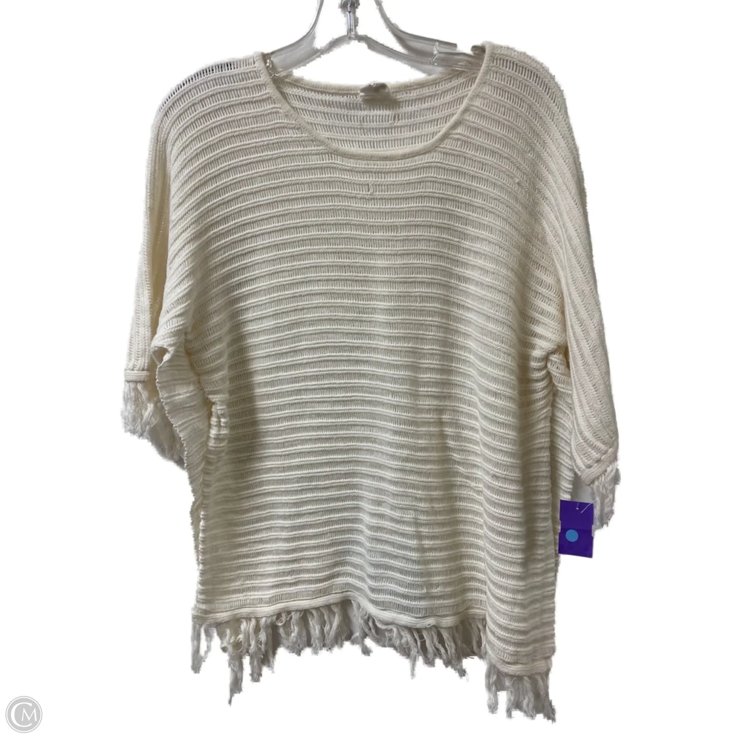Top Long Sleeve By By Together In Cream, Size: L