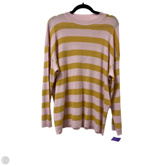 Top Long Sleeve By Clothes Mentor In Pink & Yellow, Size: S
