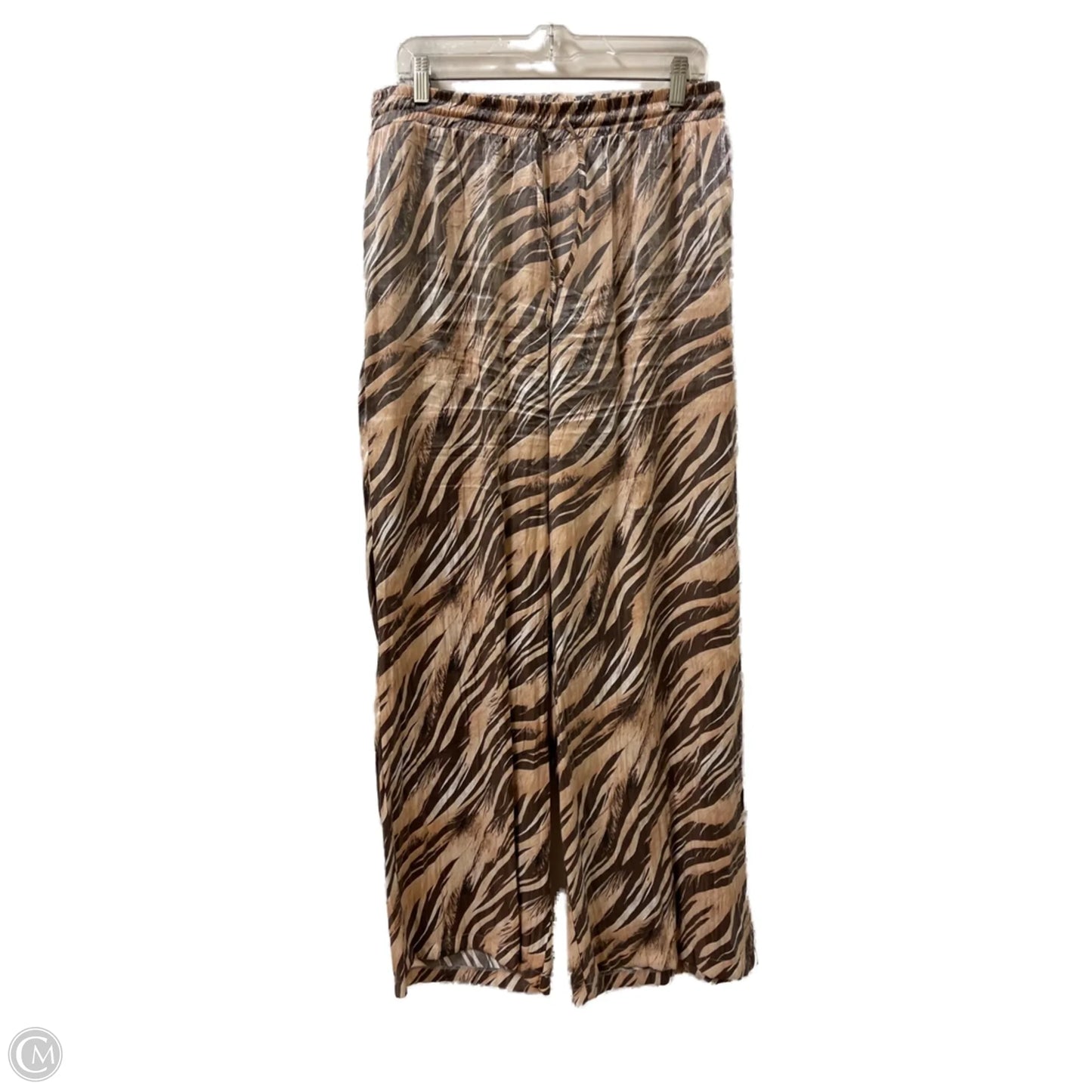 Pants Other By Clothes Mentor In Brown & Cream, Size: 14