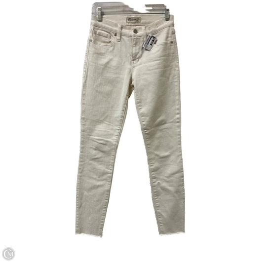 Jeans Skinny By Madewell In White, Size: 4
