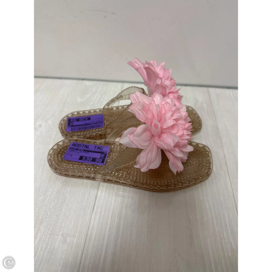 Sandals Designer By Kate Spade In Pink & Tan, Size: 5