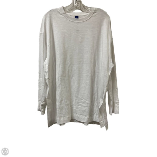Top Long Sleeve By Old Navy In White, Size: L