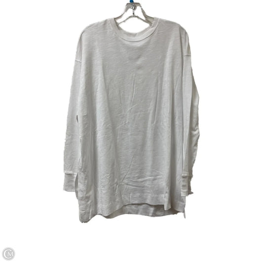 Top Long Sleeve By Old Navy In White, Size: L