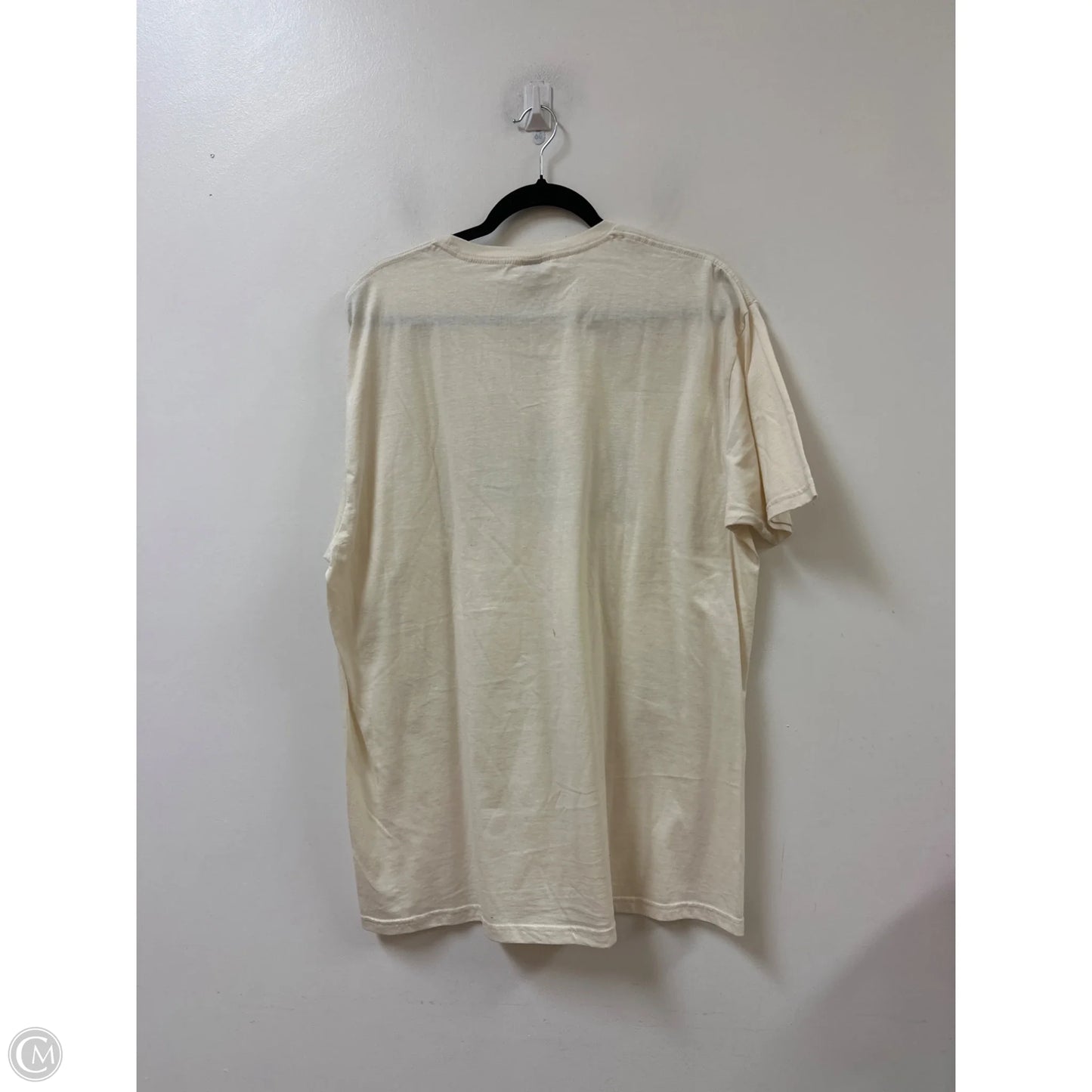 Top Short Sleeve By Clothes Mentor In Tan, Size: Xl