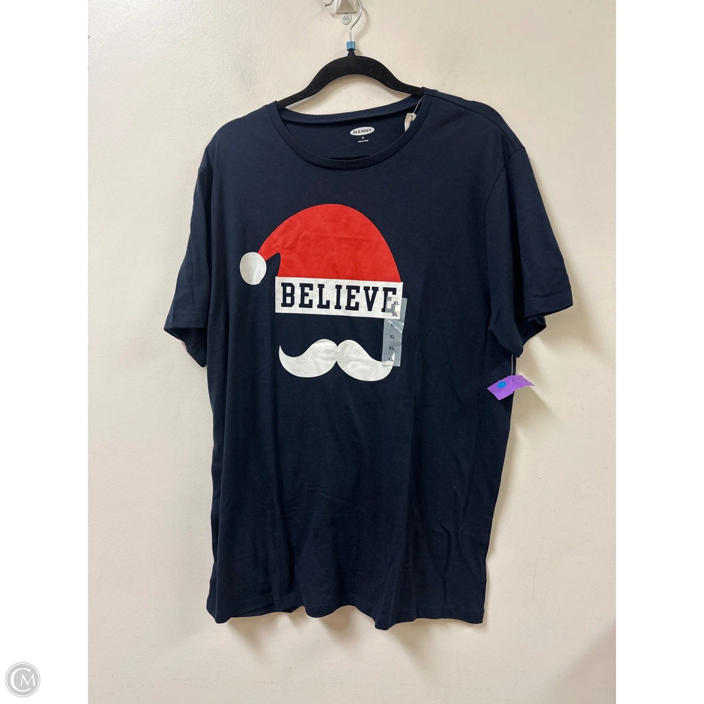 Top Short Sleeve By Old Navy In Navy, Size: Xl