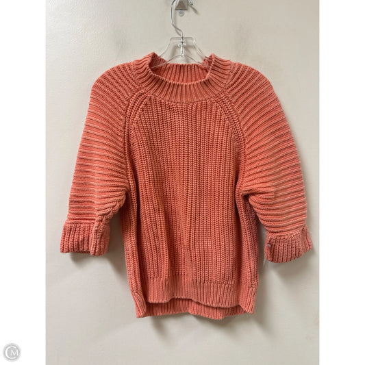 Sweater Short Sleeve By Maeve In Orange, Size: Xs