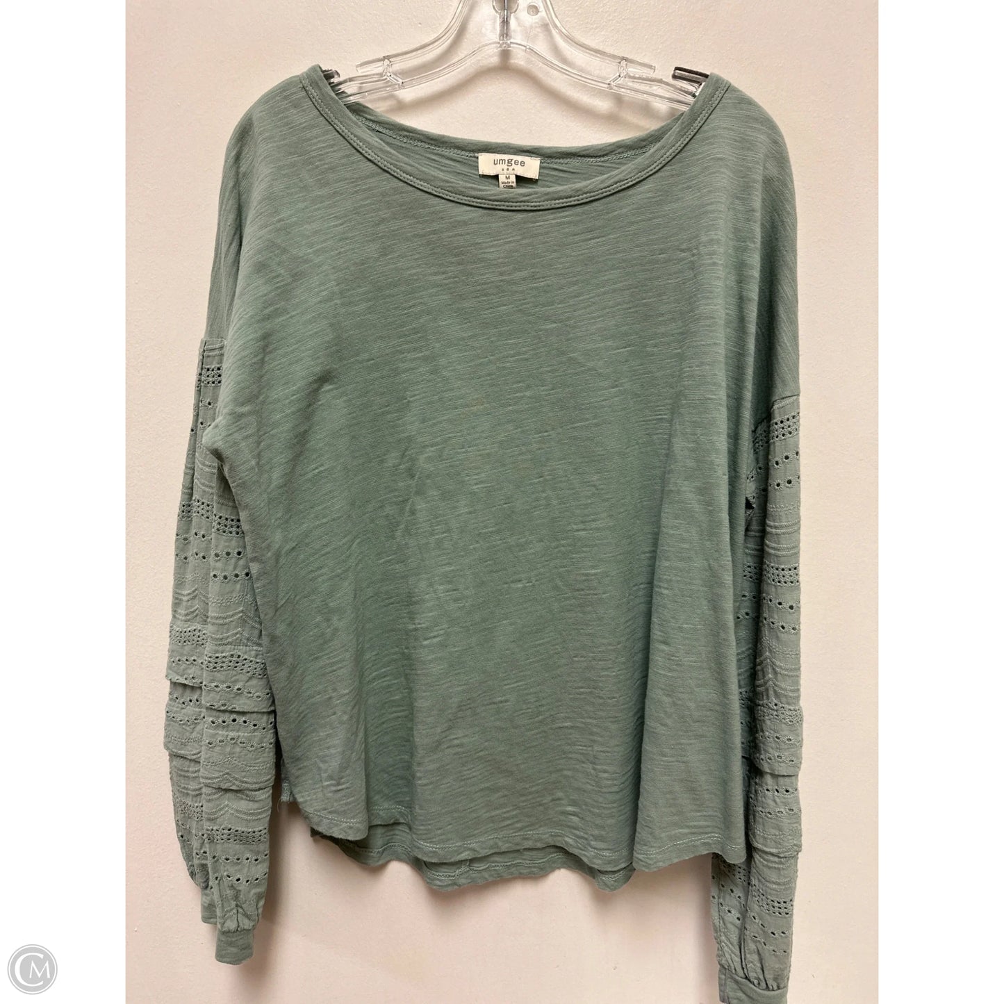 Top Long Sleeve By Umgee In Green, Size: M