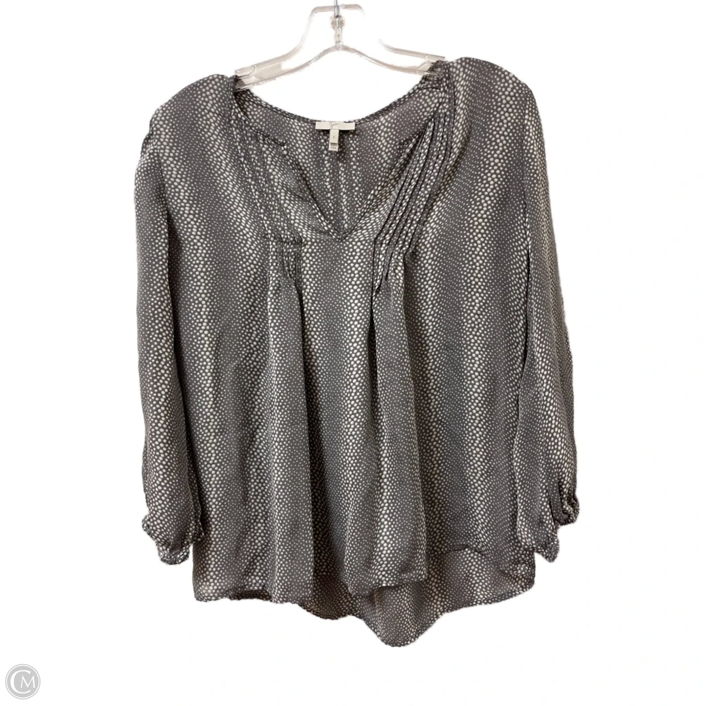 Top Long Sleeve By Joie In Grey, Size: S