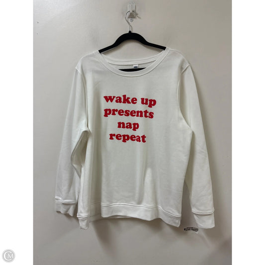 Sweater By Old Navy In White, Size: Xl