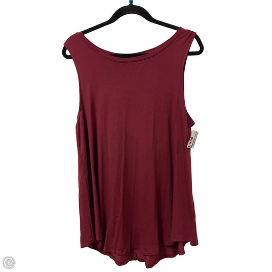 Top Sleeveless By Old Navy In Red, Size: L