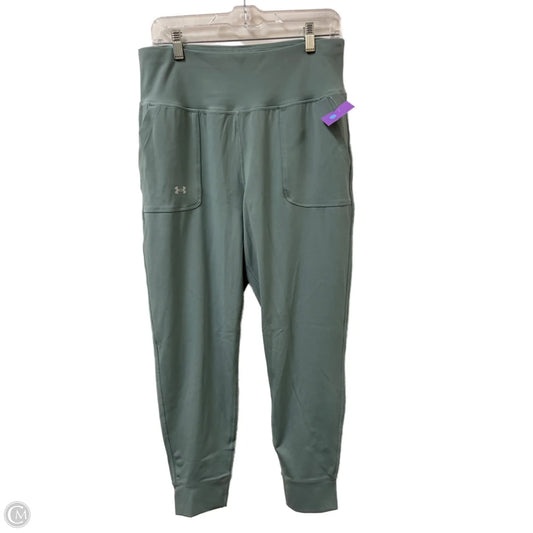 Athletic Leggings By Under Armour In Green, Size: L