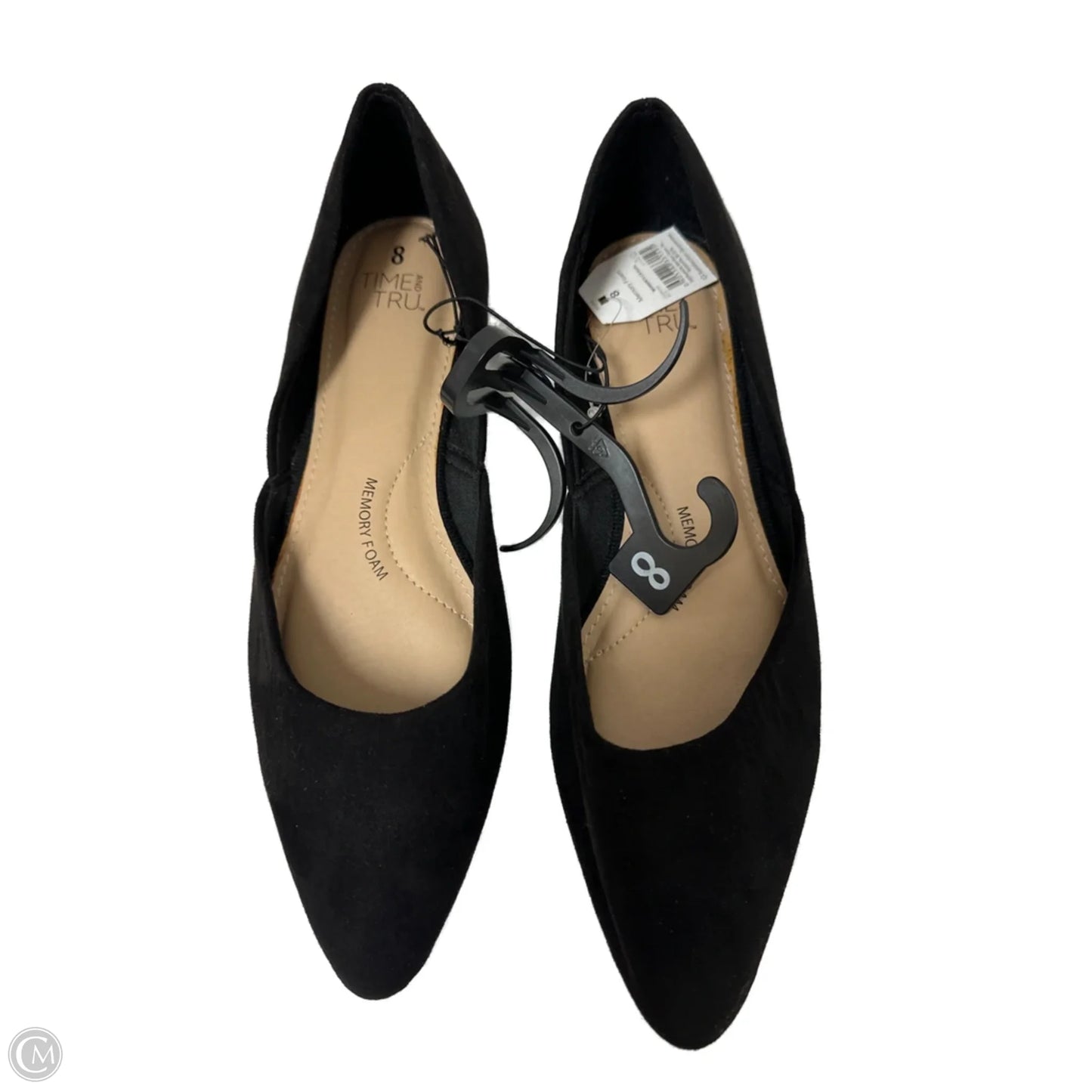 Shoes Flats By Time And Tru In Black, Size: 8