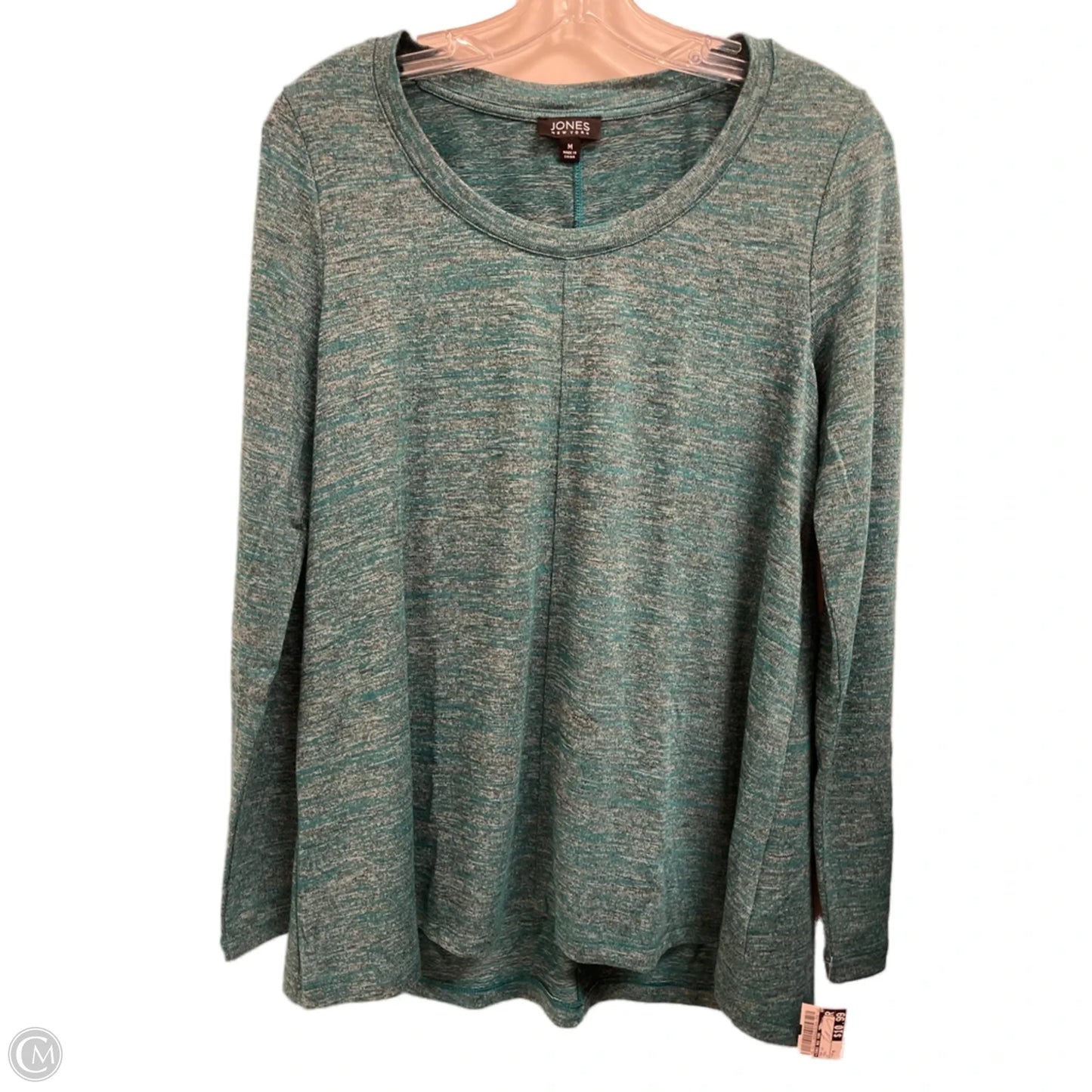 Top Long Sleeve By Jones New York In Teal, Size: M