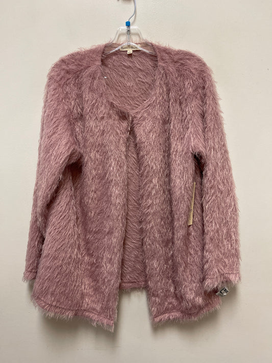 Cardigan By Clothes Mentor In Pink, Size: L