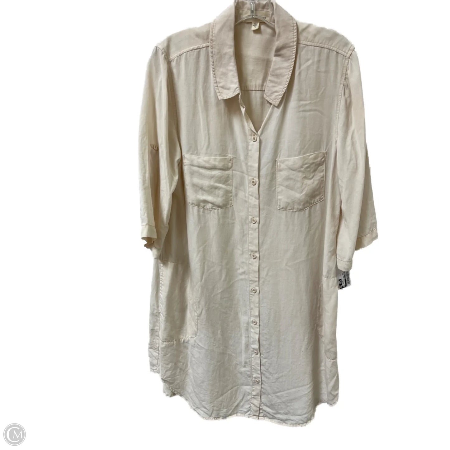 Dress Casual Midi By Cloth & Stone In Cream, Size: L