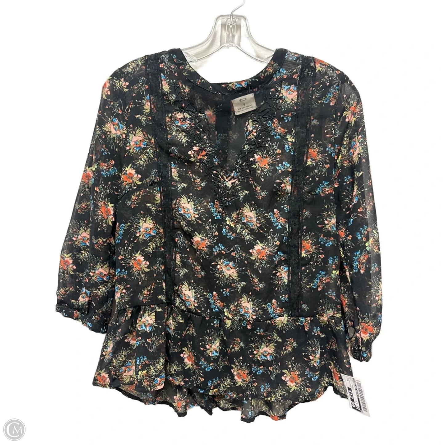 Top Long Sleeve By Pins And Needles In Floral Print, Size: S