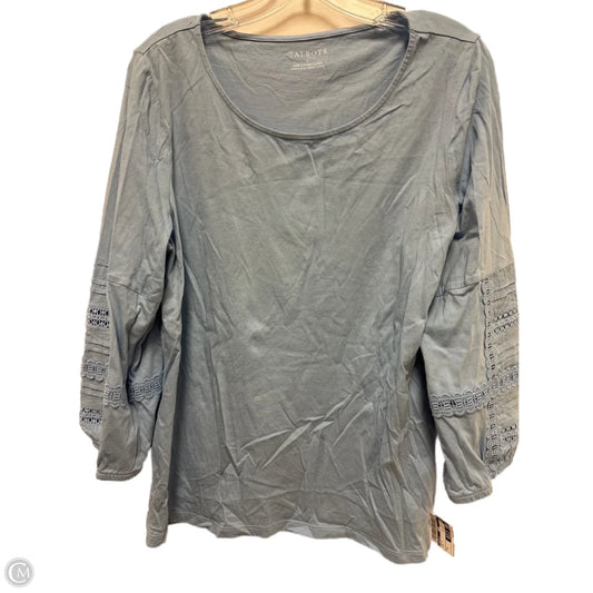 Top Long Sleeve By Talbots In Blue, Size: L
