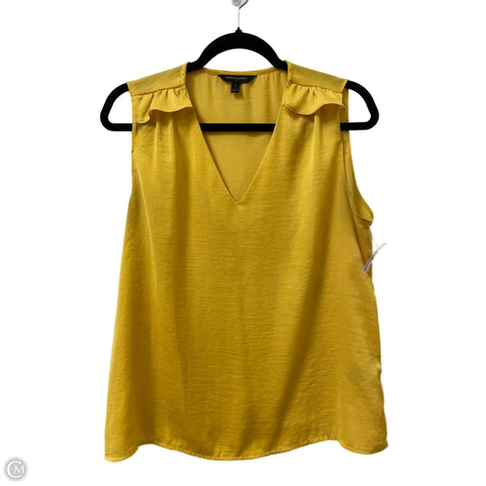 Top Sleeveless By Banana Republic In Yellow, Size: S