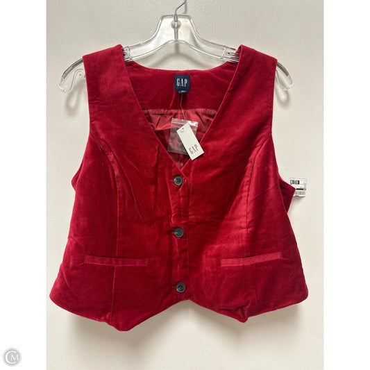 Vest Other By Gap In Red, Size: M