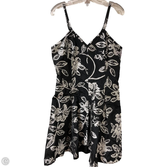 Dress Casual Midi By Banana Republic In Black & White, Size: L