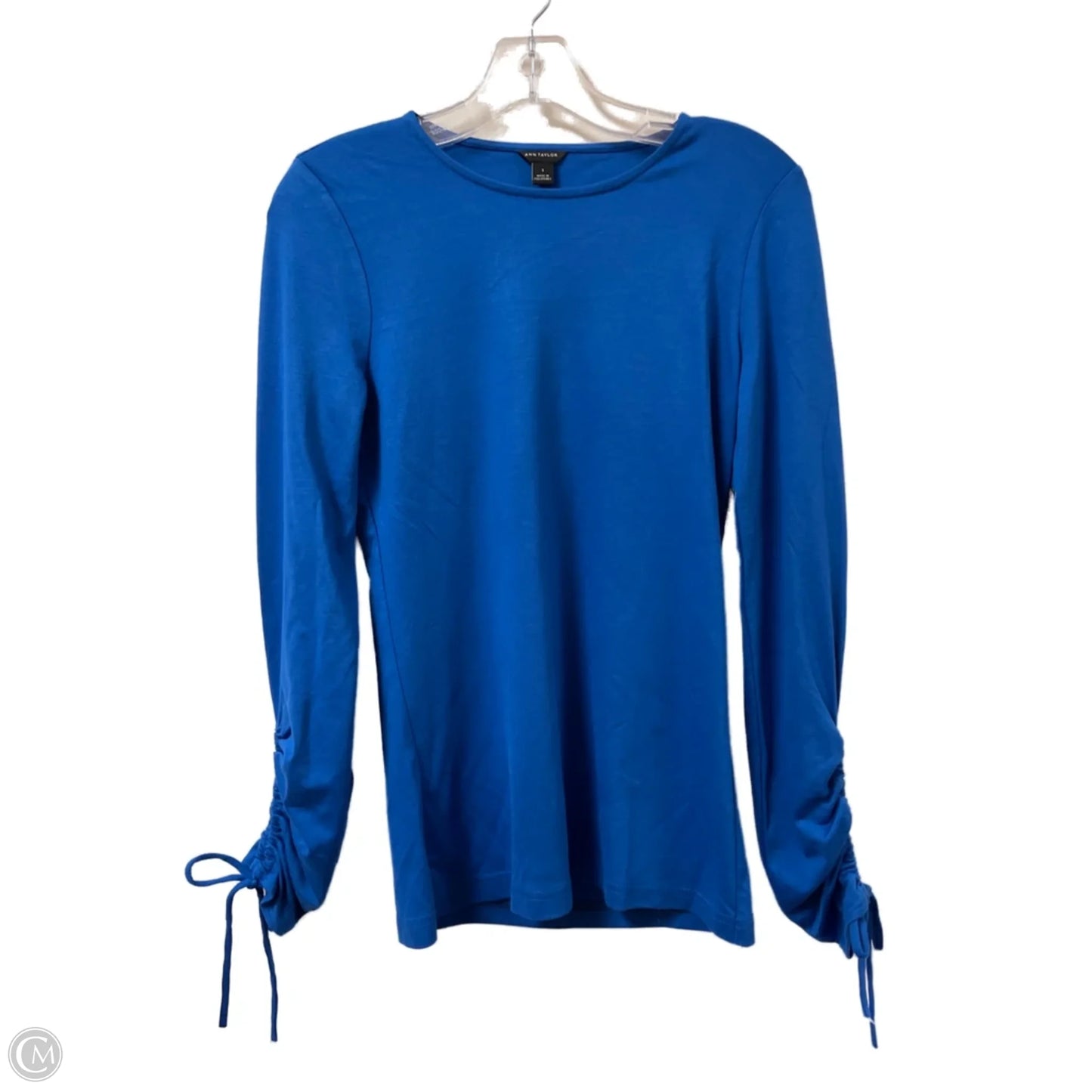 Top Long Sleeve By Ann Taylor In Blue, Size: S