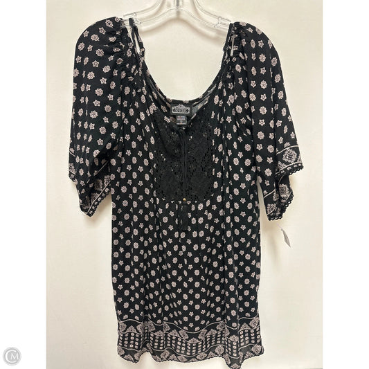 Swimwear Cover-up By Angie In Black & Cream, Size: S