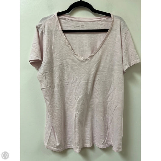 Top Short Sleeve By Universal Thread In Pink, Size: 1x