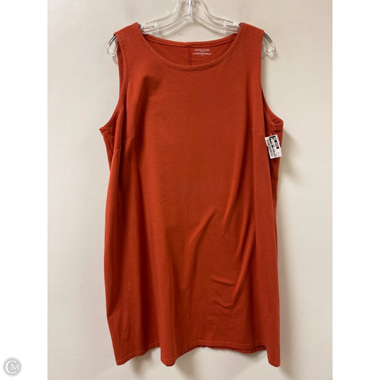 Dress Casual Midi By Eileen Fisher In Orange, Size: 1x