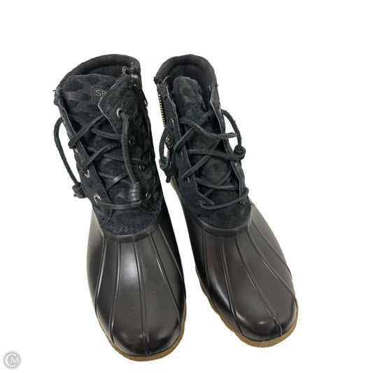 Boots Rain By Sperry In Black, Size: 5.5