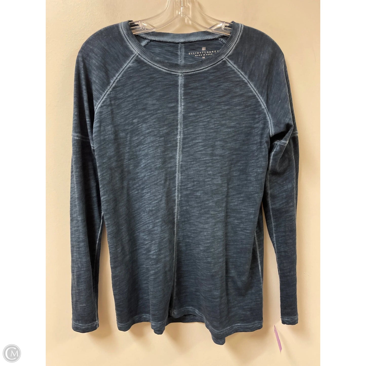Top Long Sleeve By Elliott Lauren In Blue, Size: Xs