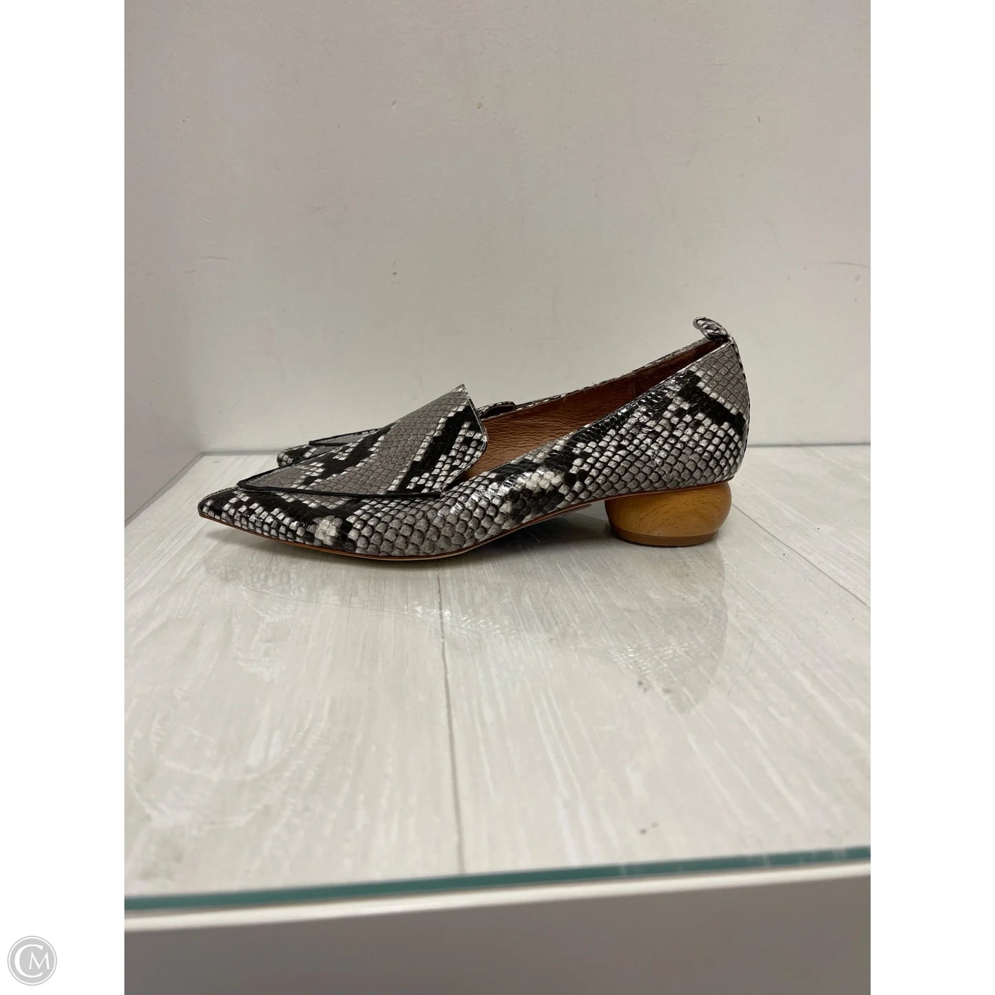 Shoes Heels Block By Jeffery Campbell In Snakeskin Print, Size: 8