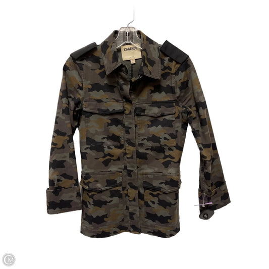 Jacket Other By L Agence In Camouflage Print, Size: Xs