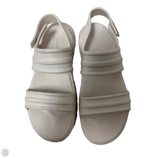 Sandals Flats By Hunter In White, Size: 8