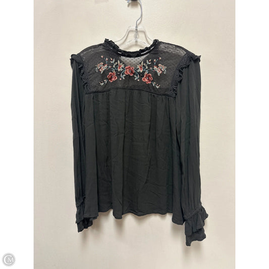 Top Long Sleeve By Clothes Mentor In Grey, Size: M