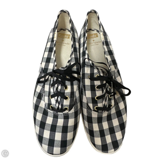 Shoes Designer By Kate Spade In Blue & White, Size: 10