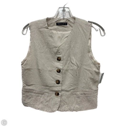 Vest Other By Clothes Mentor In Cream, Size: M